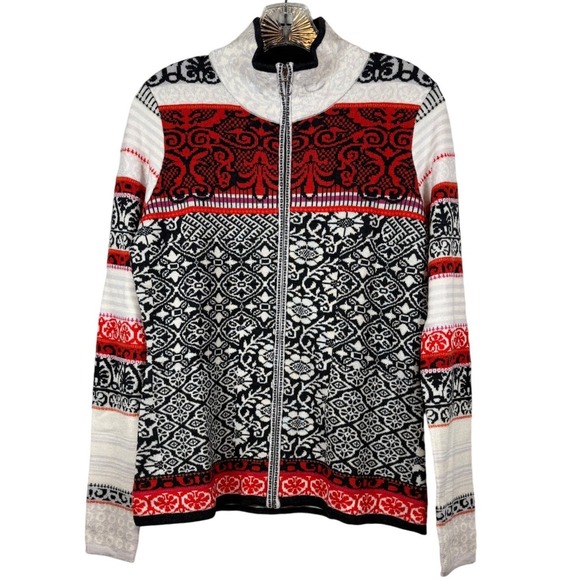 Icelandic Design 100% Merono Wool Sweater, Full Zip, Size Medium - Picture 3 of 9